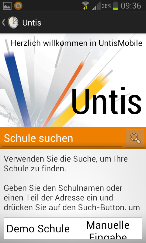 Untis Begrüßung